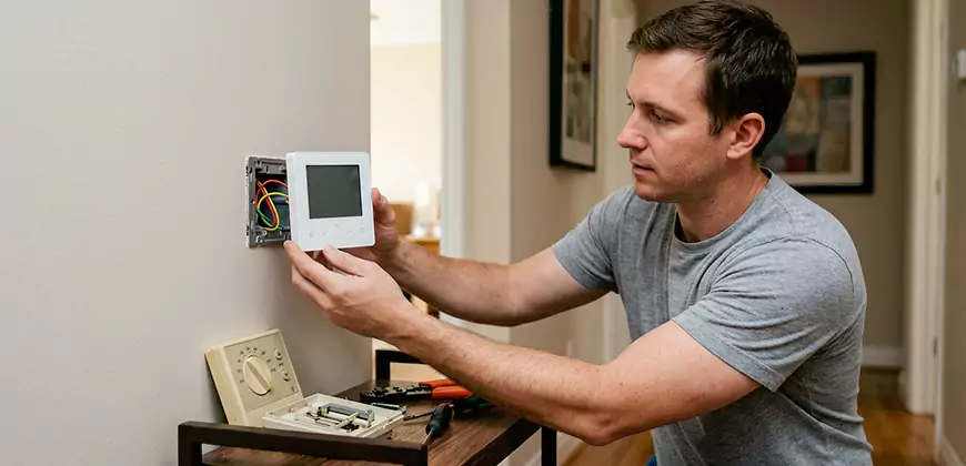 Heat Pump Thermostat Configuration in Ellicott City